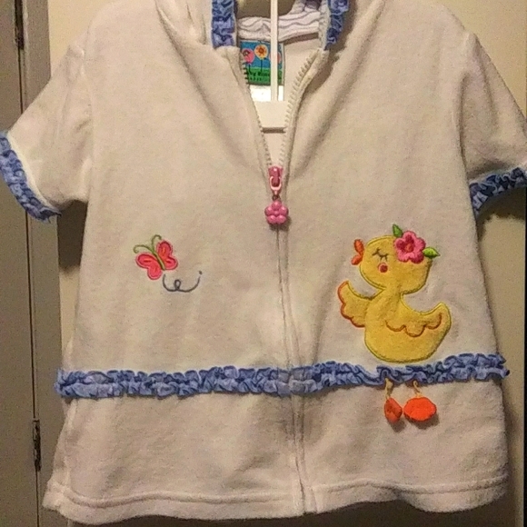 Vtg Hooded Bath Robe 24m - Picture 1 of 9